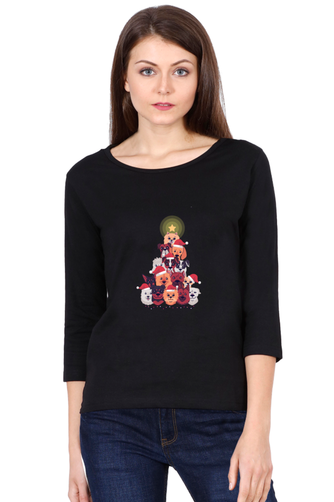 Dogs Christmas Round Neck Full Sleeve