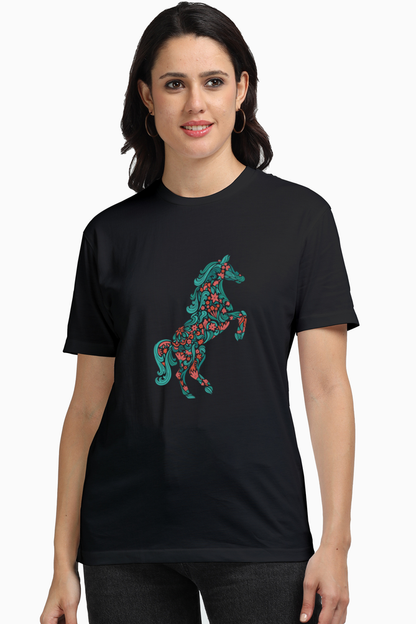 Floral Horse Supima T-Shirts