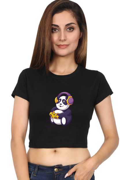 Gamer Panda Crop Top