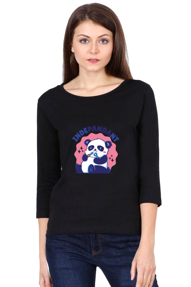 Indepandant Panda Round Neck Full Sleeve