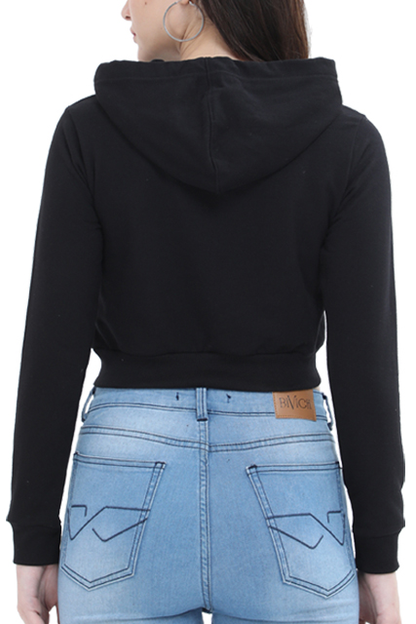 Indepandant Panda Crop Hoodie