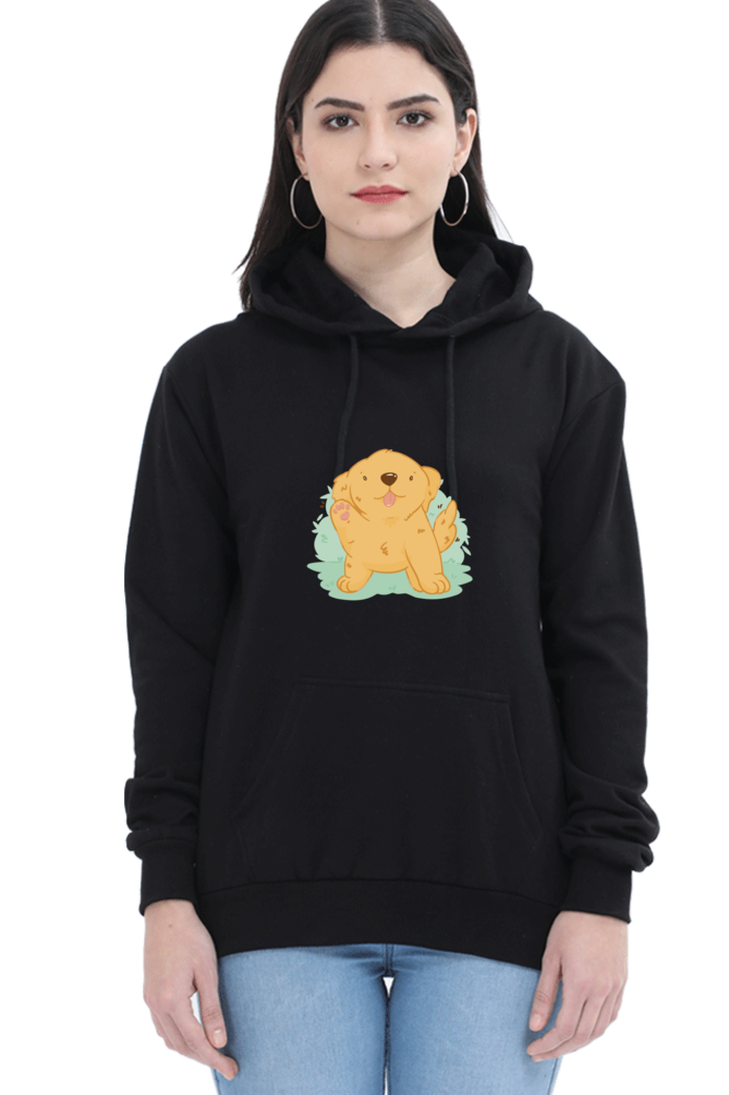 Golden Kawaii Hooded Sweat Shirt