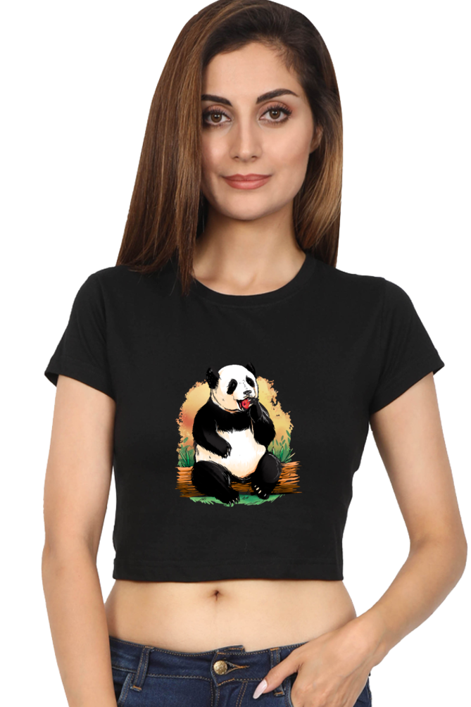 Panda Apple Crop Top