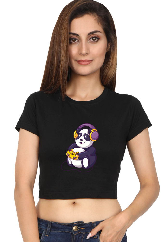 Gamer Panda Crop Top