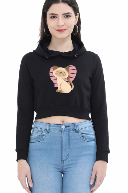 Siamese Crop Hoodie