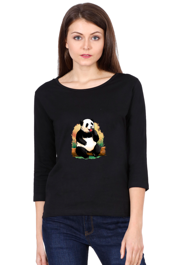 Panda Apple Round Neck Full Sleeve