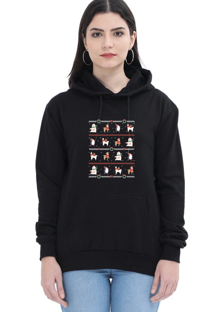 Ugly Sweater Animals Hooded Sweat Shirt