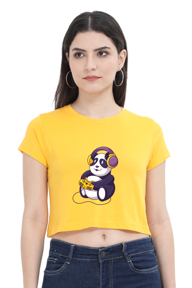 Gamer Panda Crop Top