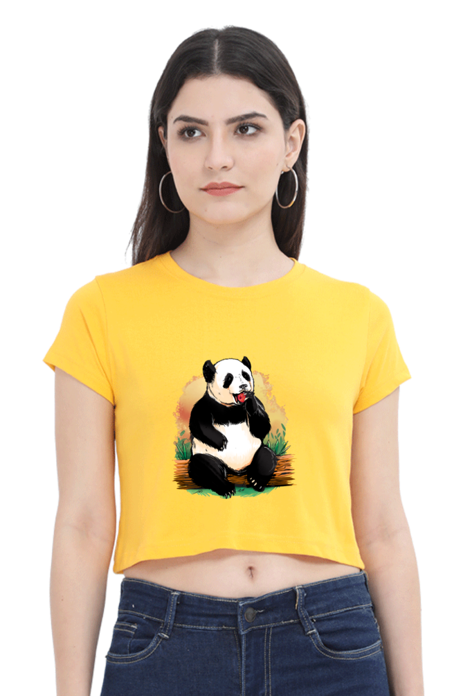 Panda Apple Crop Top