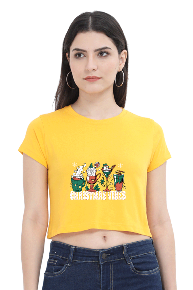 Christmas Coffee  Crop Top