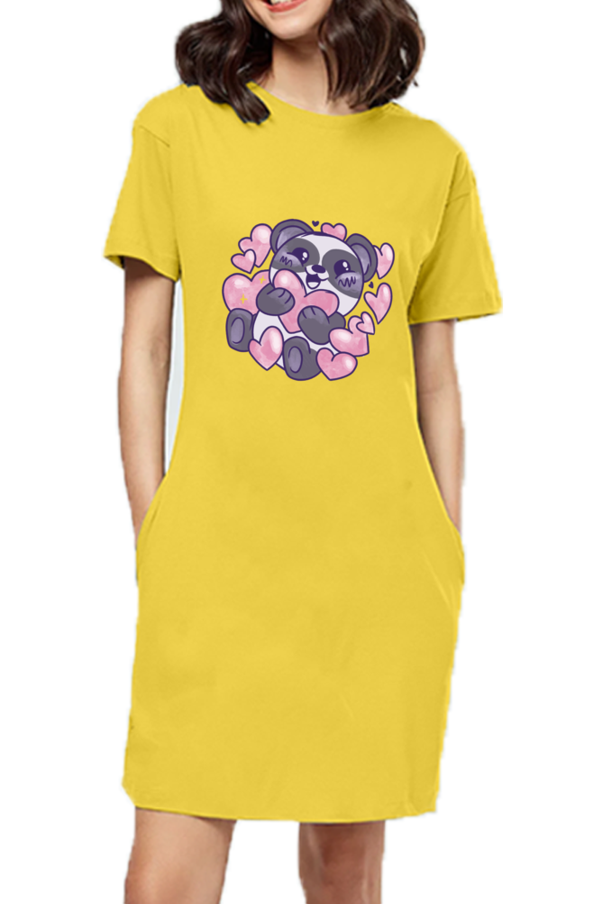 Panda Love T-Shirt Dress