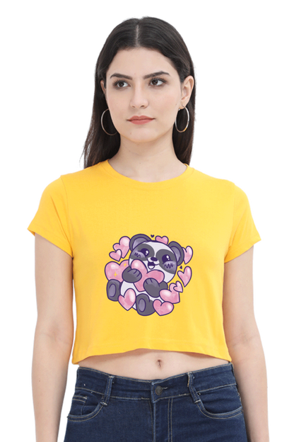 Panda Love Crop Top