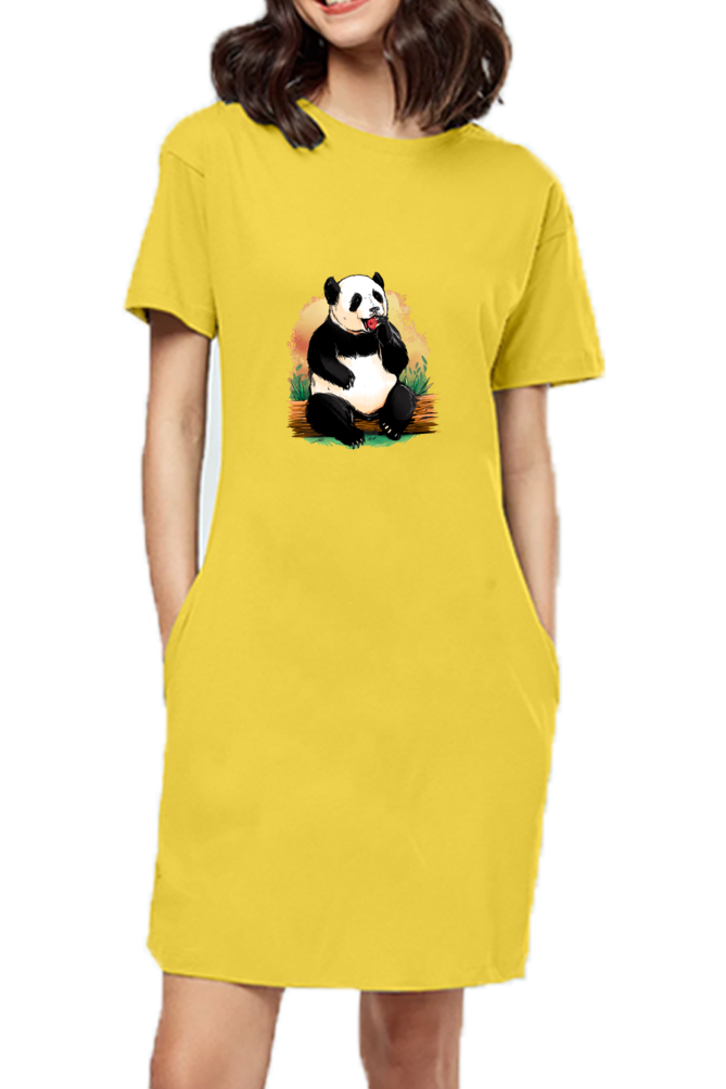 Panda AppleT-Shirt Dress