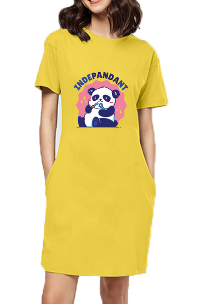 Indepandant Panda T-Shirt Dress