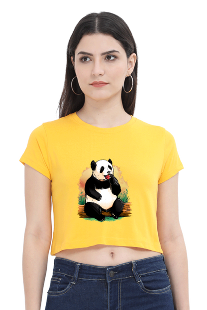 Panda Apple Crop Top