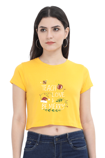 Love Merry Crop Top