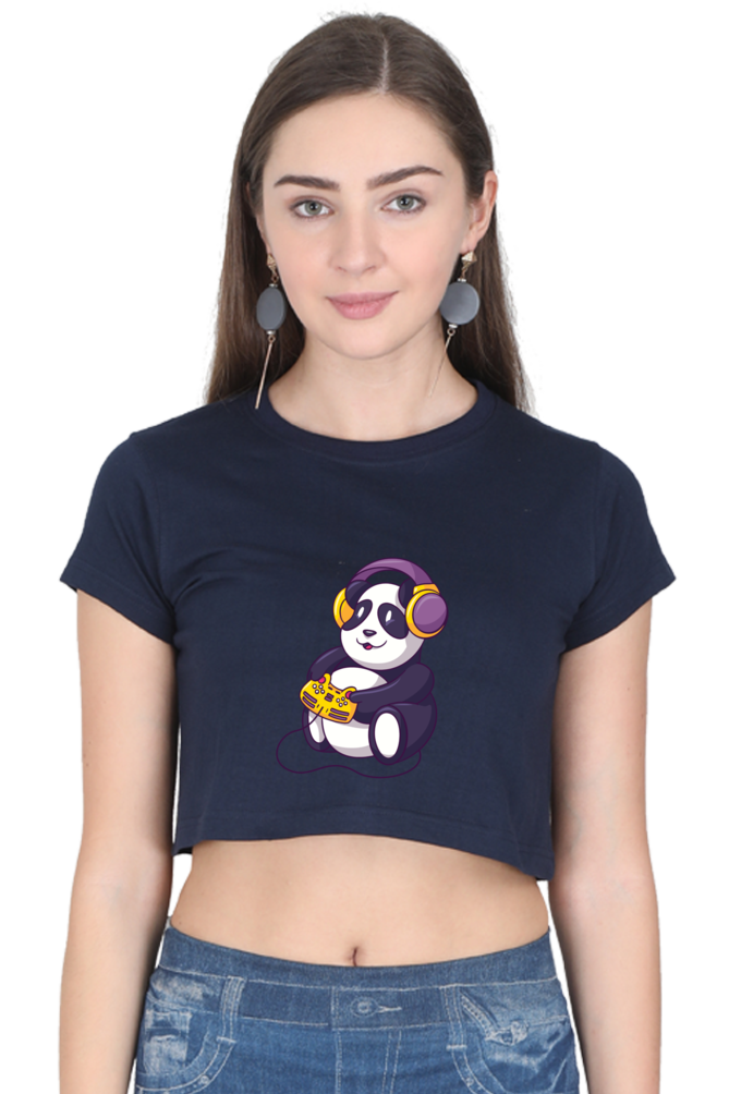 Gamer Panda Crop Top