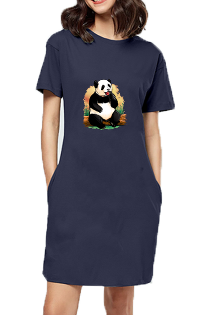 Panda AppleT-Shirt Dress