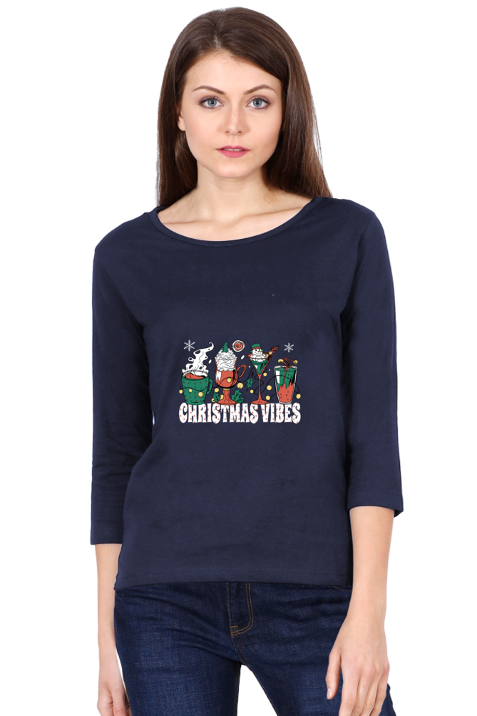 Christmas Coffee Round Neck Full Sleeve