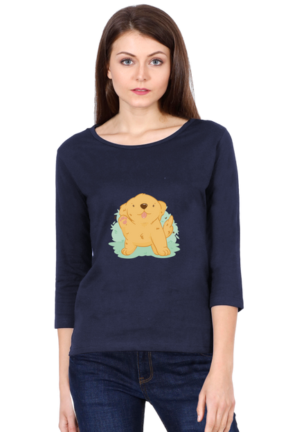 Golden Kawaii Round Neck Full Sleeve