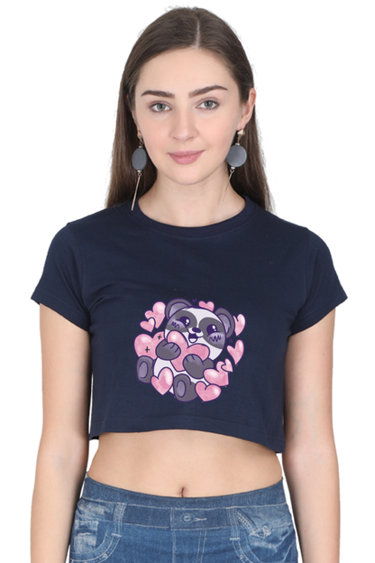 Panda Love Crop Top