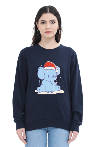 Elephant Christmas Hat Sweatshirt