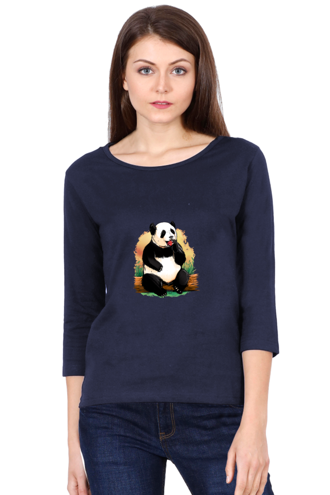 Panda Apple Round Neck Full Sleeve