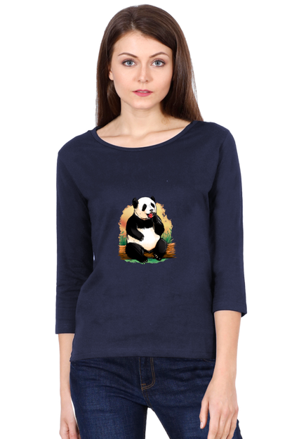 Panda Apple Round Neck Full Sleeve