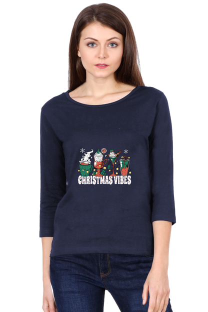 Christmas Coffee Round Neck Full Sleeve