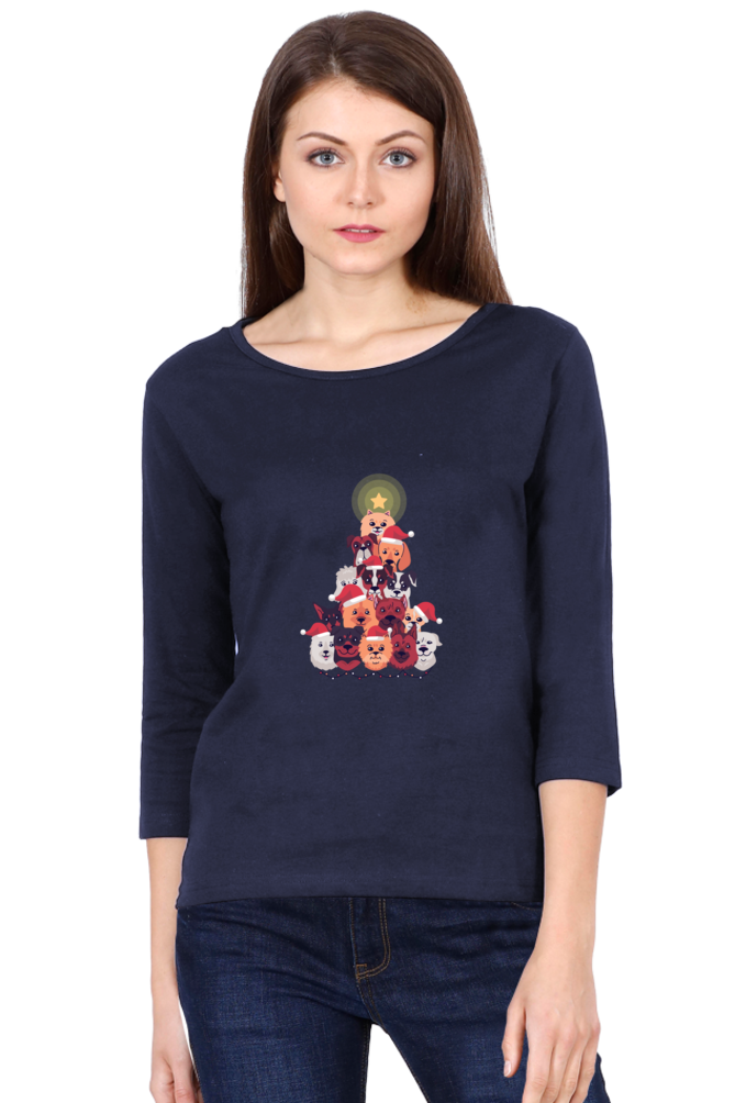 Dogs Christmas Round Neck Full Sleeve