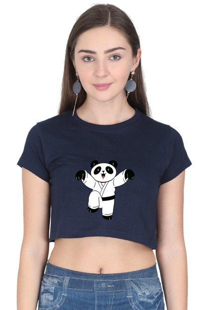 Karate Panda Crop Top