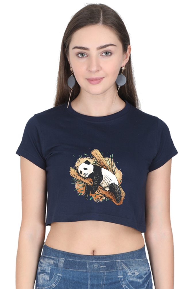 Sleeping Panda Crop Top