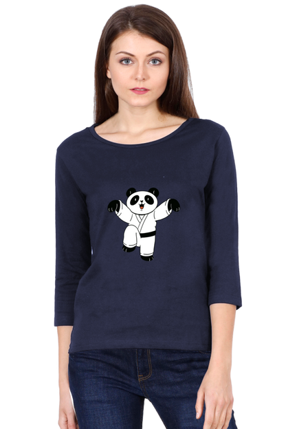 Karate Panda Round Neck Full Sleeve