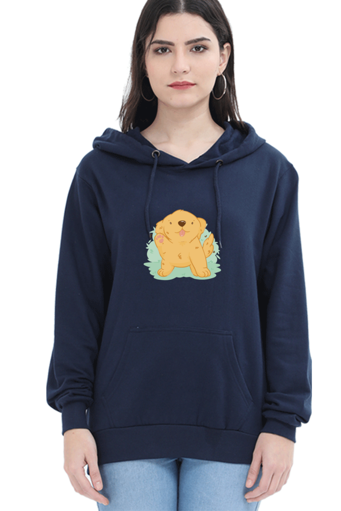 Golden Kawaii Hooded Sweat Shirt