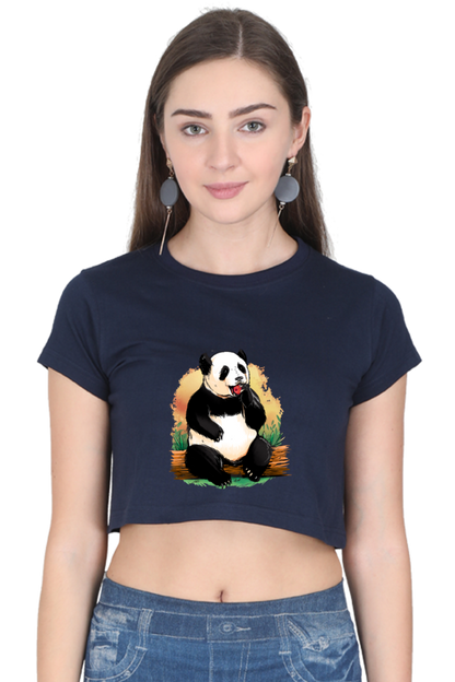 Panda Apple Crop Top