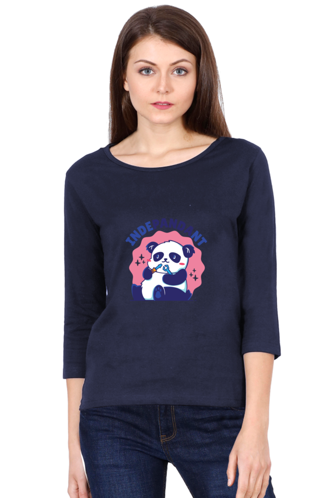 Indepandant Panda Round Neck Full Sleeve