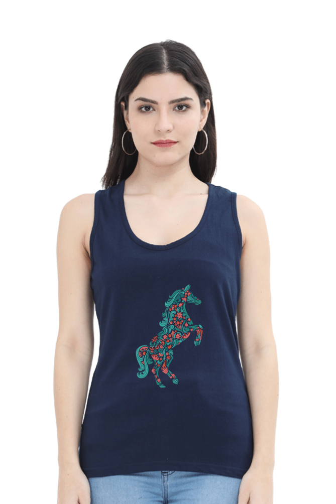 Floral Horse Tank Top