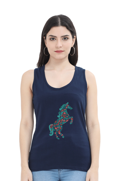 Floral Horse Tank Top