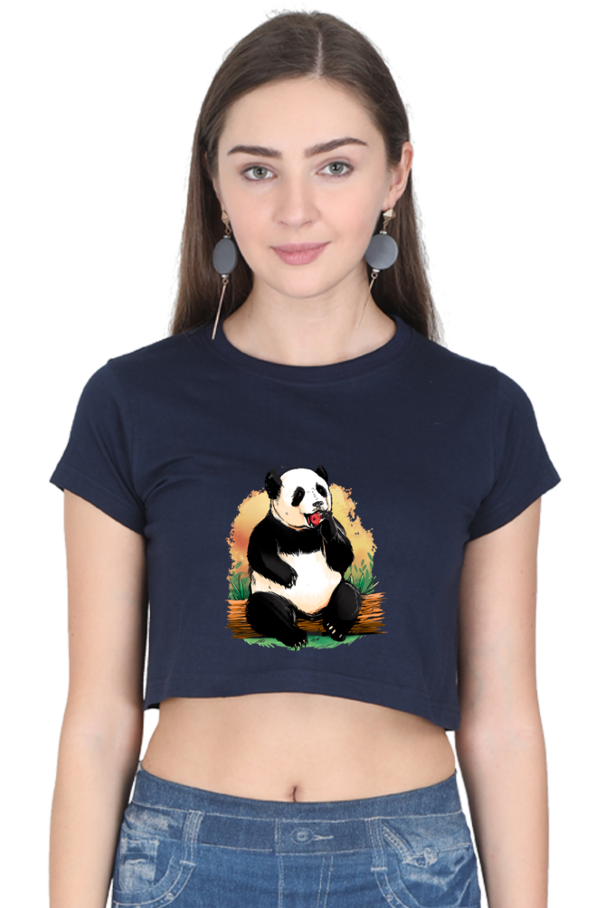 Panda Apple Crop Top