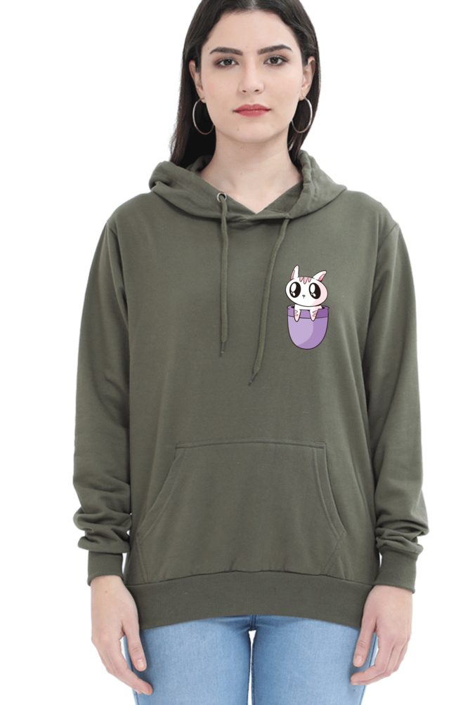 Pocket Cat Hooded Sweat Shirt