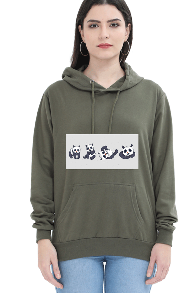 Cute Panda Set Hooded Sweat Shirt