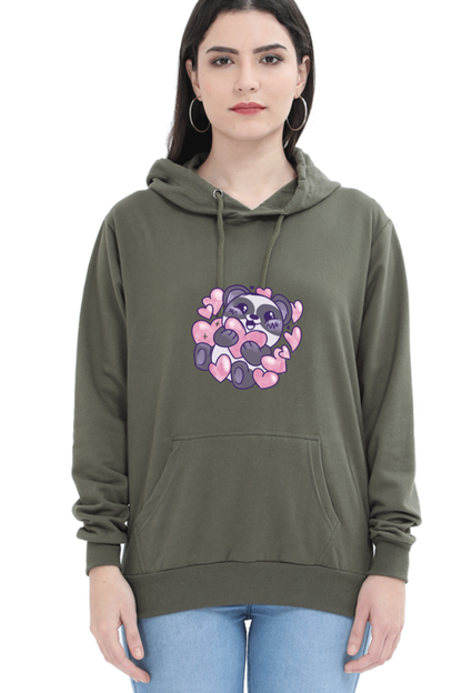 Panda Love Hooded Sweat Shirt