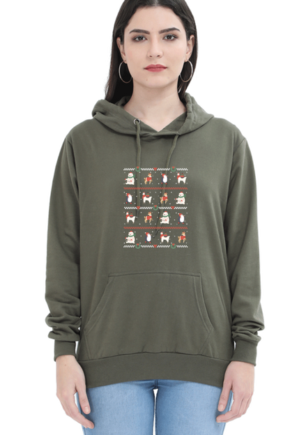 Ugly Sweater Animals Hooded Sweat Shirt