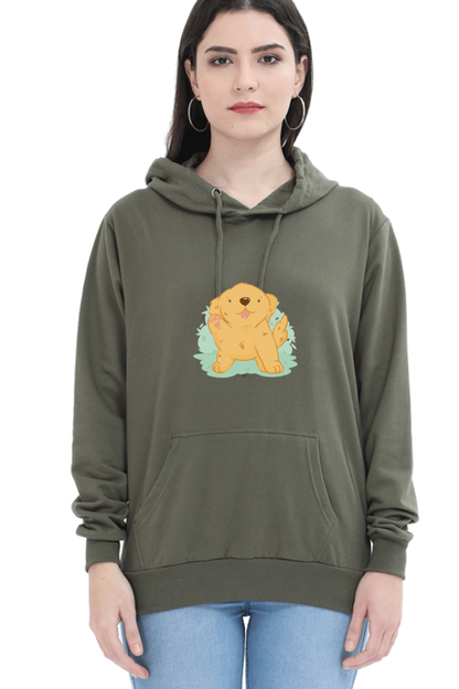 Golden Kawaii Hooded Sweat Shirt