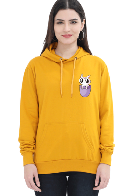 Pocket Cat Hooded Sweat Shirt