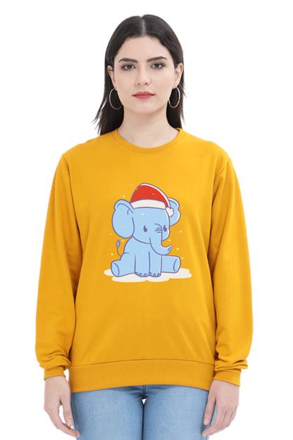 Elephant Christmas Hat Sweatshirt