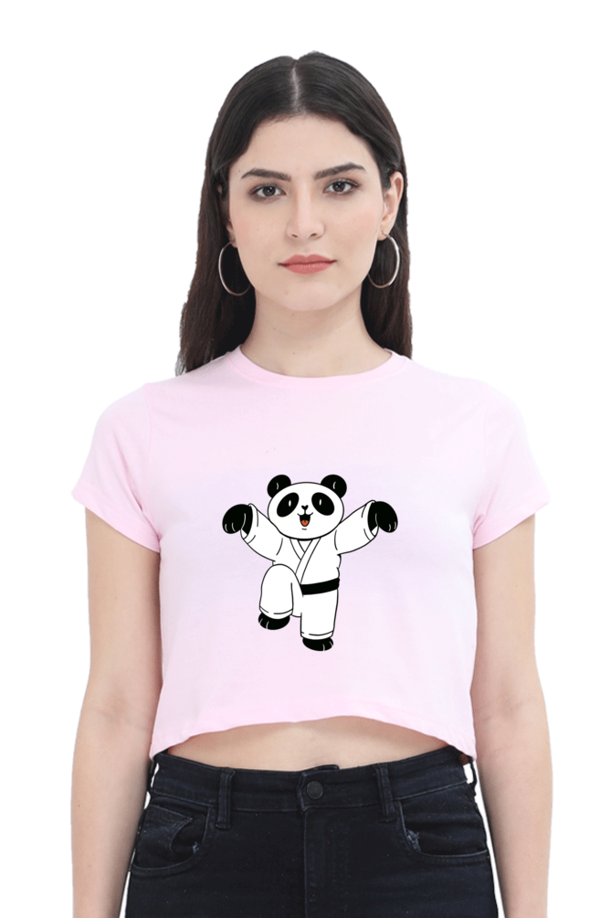 Karate Panda Crop Top