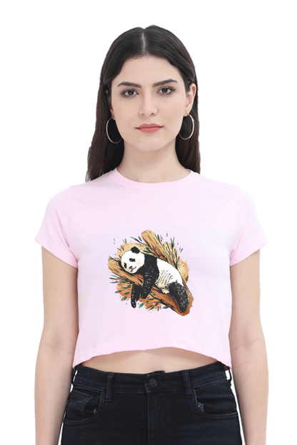 Sleeping Panda Crop Top