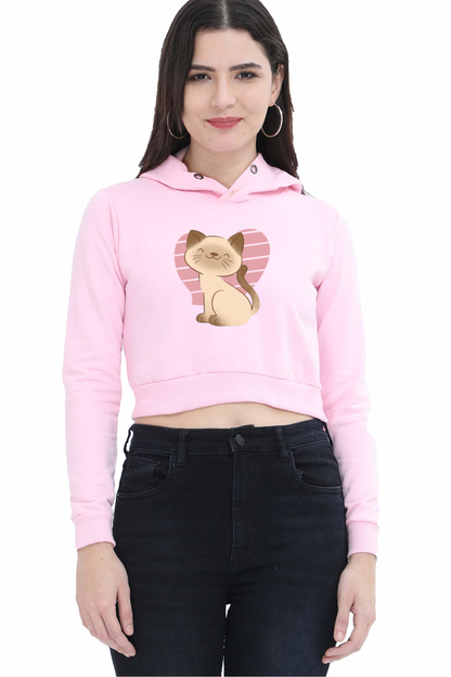 Siamese Crop Hoodie