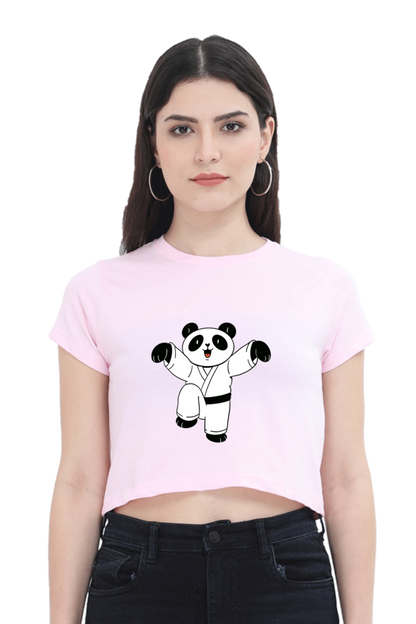 Karate Panda Crop Top